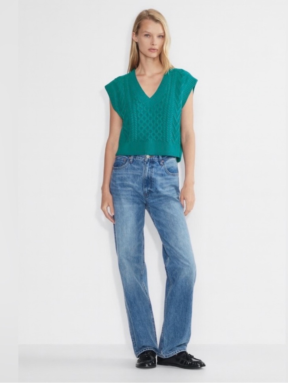 Aritzia Babaton Merino Wool Crop Vest Sz 2XS